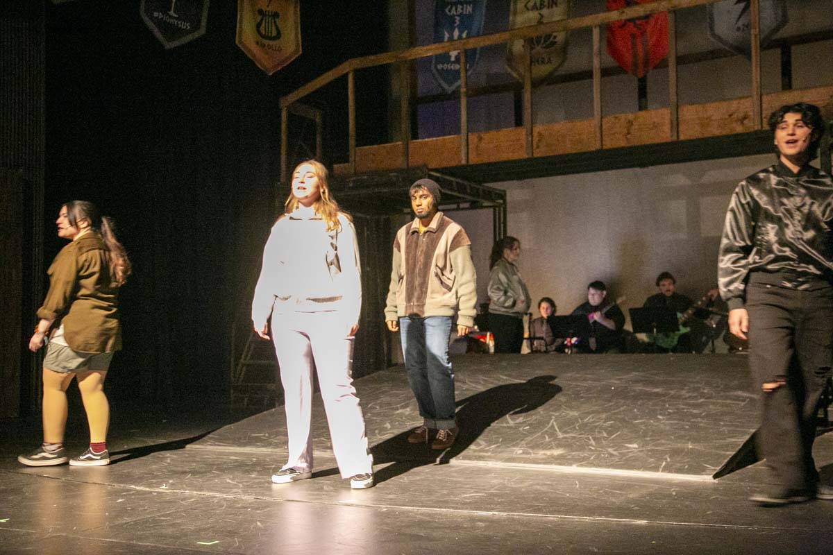 Students perform in The Lightning Thief at CHC.