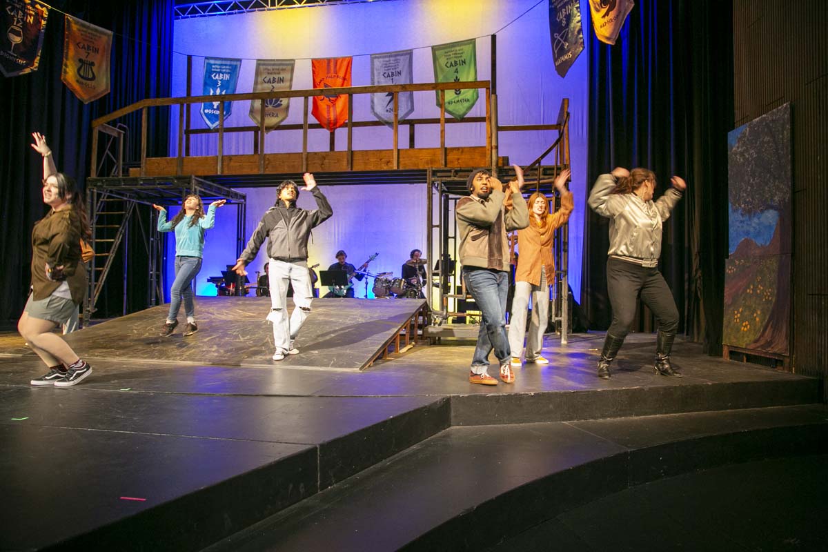 Students perform in The Lightning Thief at CHC.