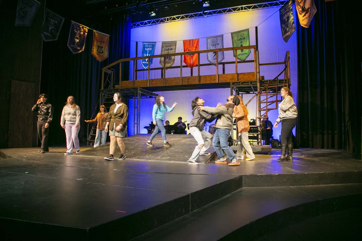 Students perform in The Lightning Thief at CHC.