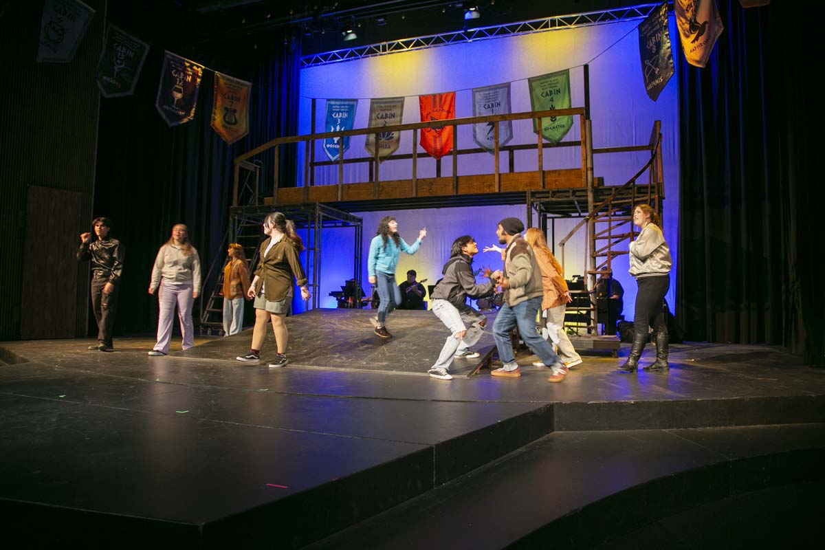 Students perform in The Lightning Thief at CHC.