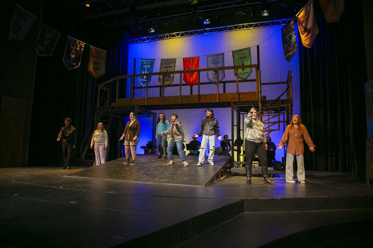 Students perform in The Lightning Thief at CHC.