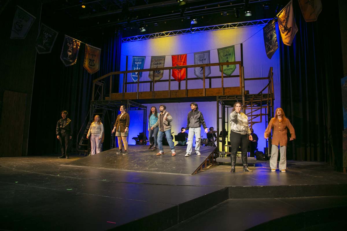 Students perform in The Lightning Thief at CHC.