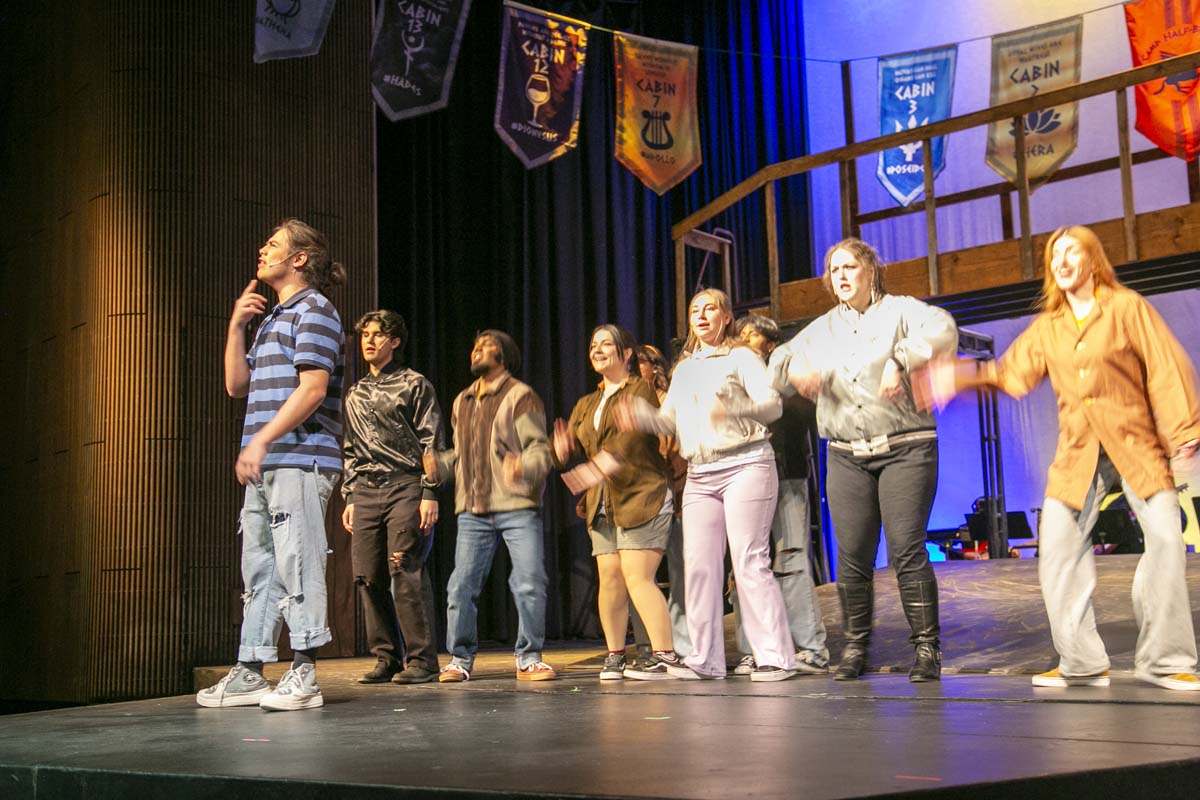 Students perform in The Lightning Thief at CHC.