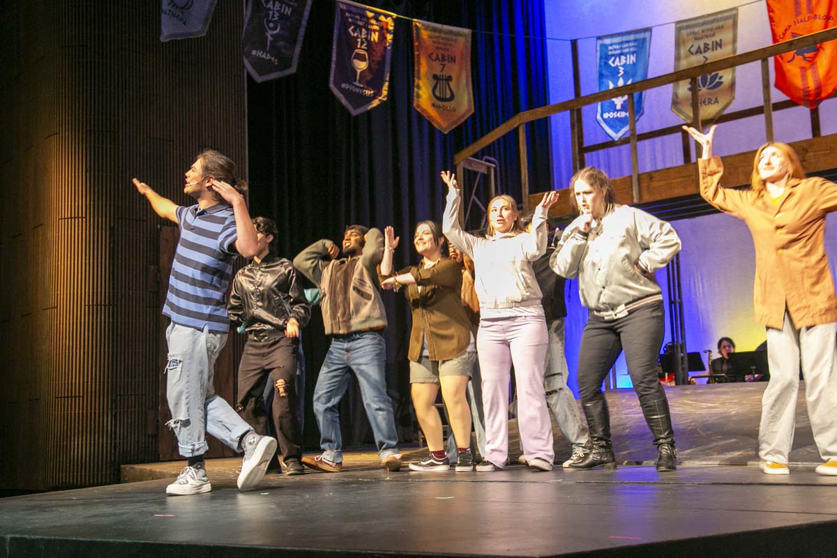 Students perform in The Lightning Thief at CHC.