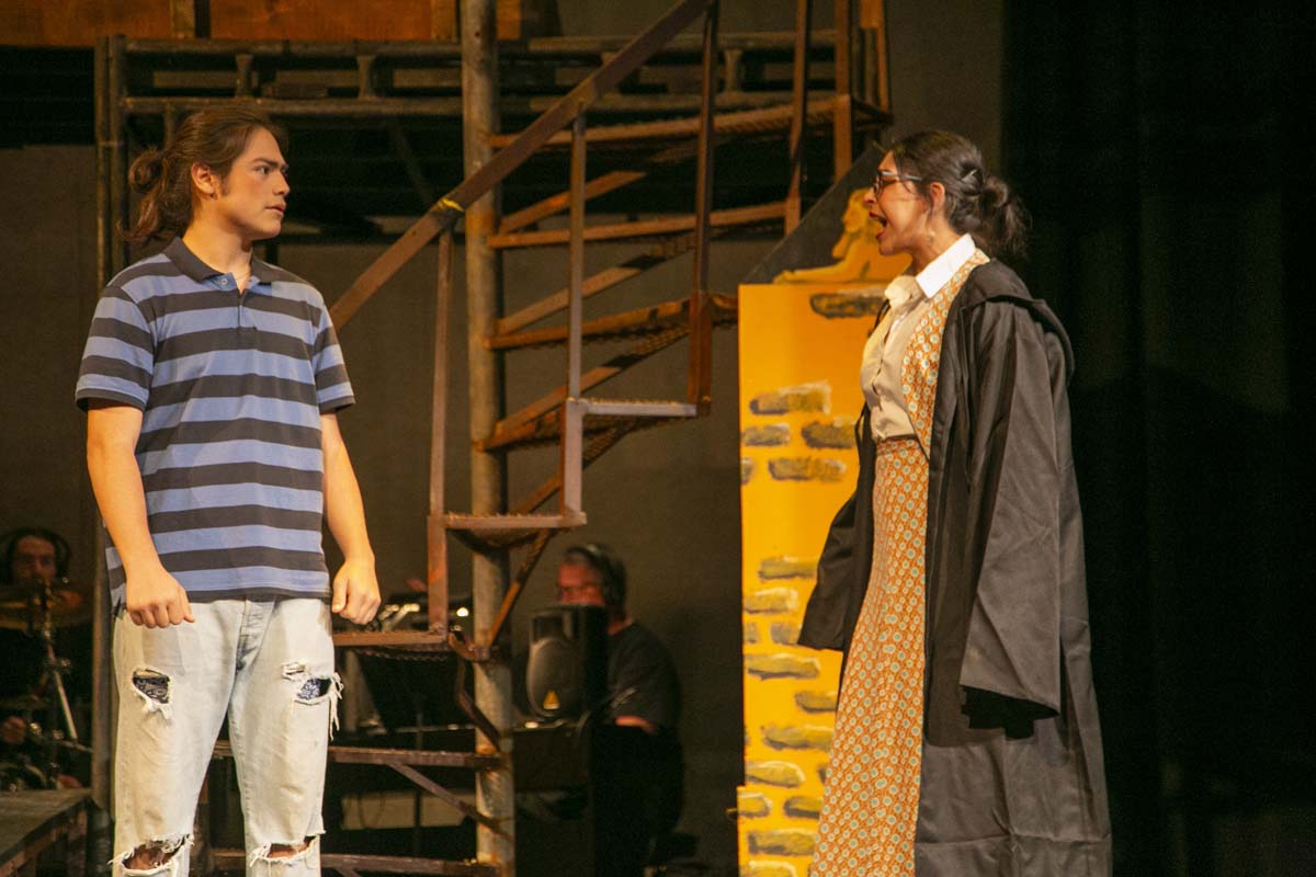 Students perform in The Lightning Thief at CHC.