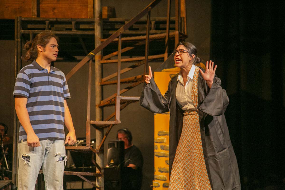 Students perform in The Lightning Thief at CHC.