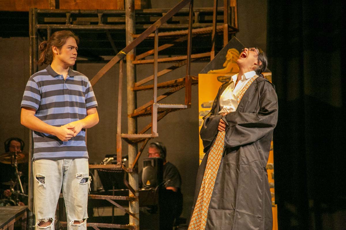 Students perform in The Lightning Thief at CHC.