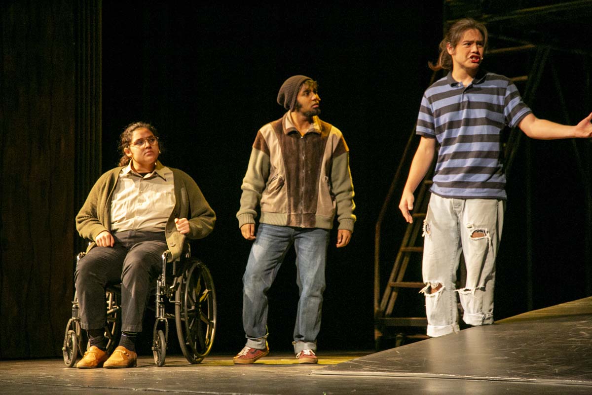 Students perform in The Lightning Thief at CHC.