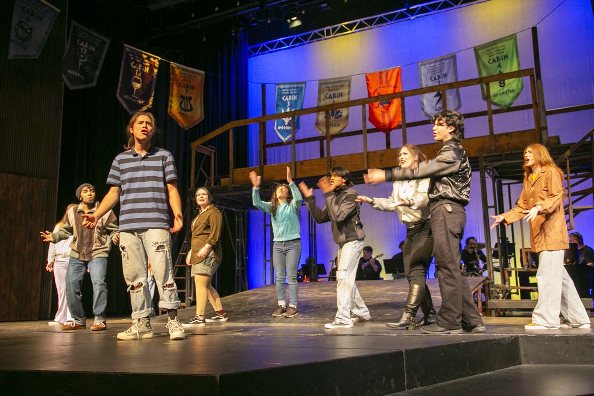 Students perform in The Lightning Thief at CHC.