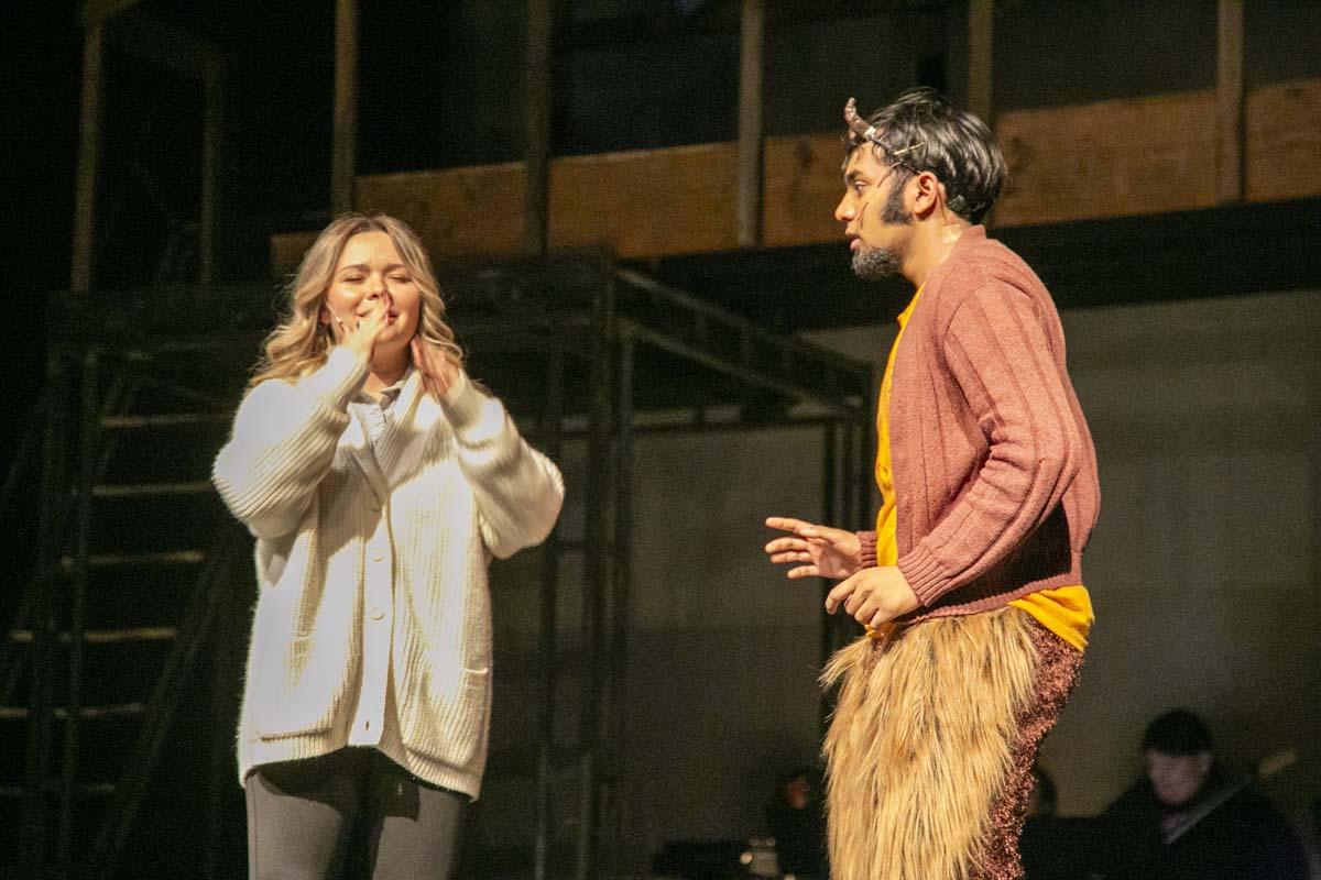 Students perform in The Lightning Thief at CHC.