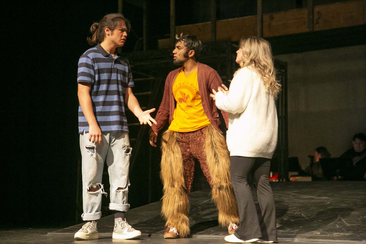 Students perform in The Lightning Thief at CHC.