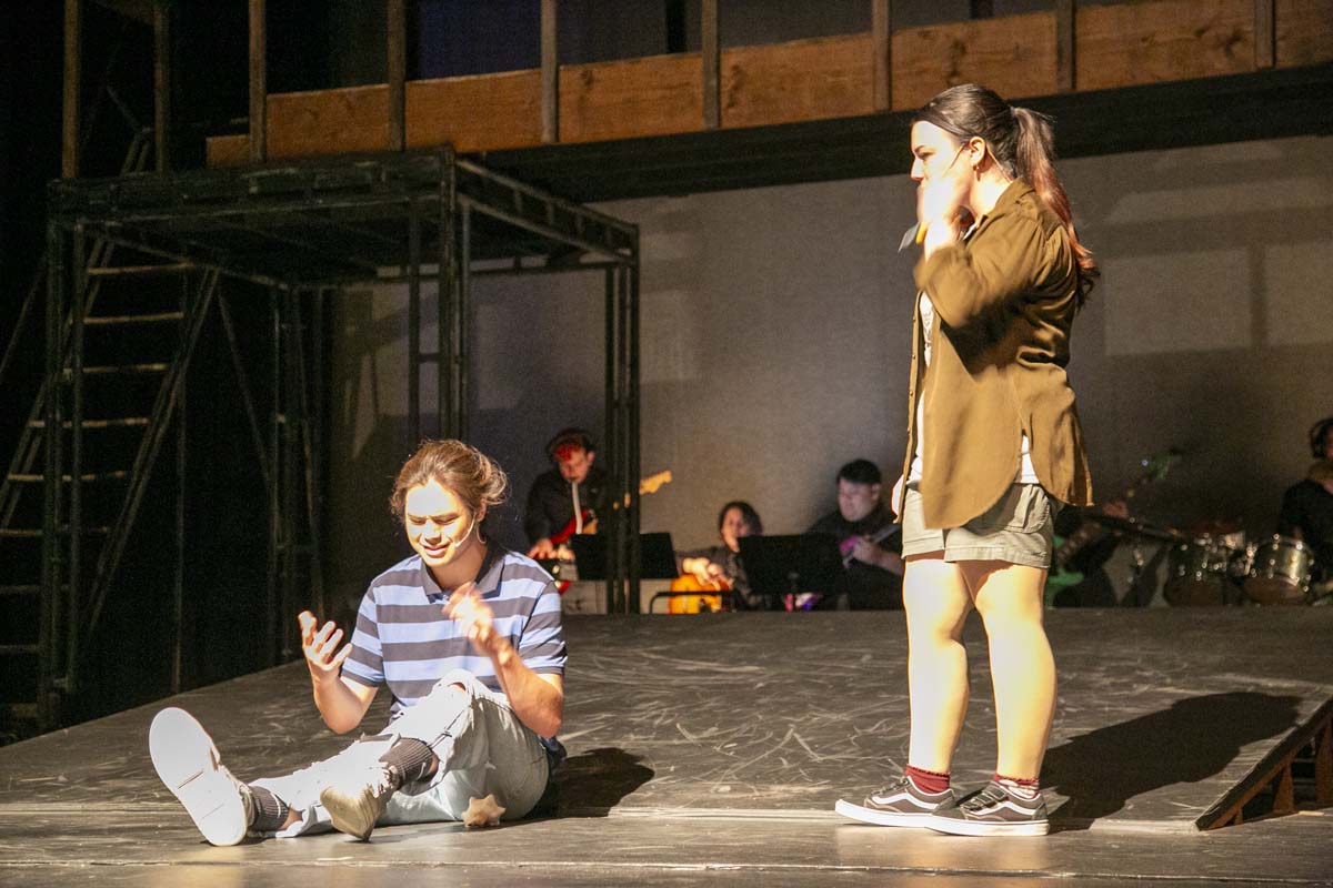 Students perform in The Lightning Thief at CHC.