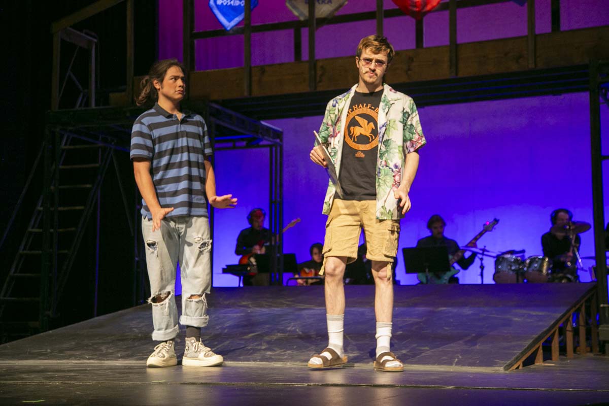 Students perform in The Lightning Thief at CHC.