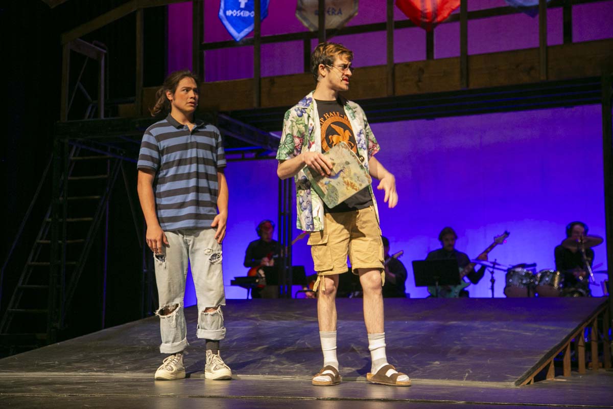 Students perform in The Lightning Thief at CHC.