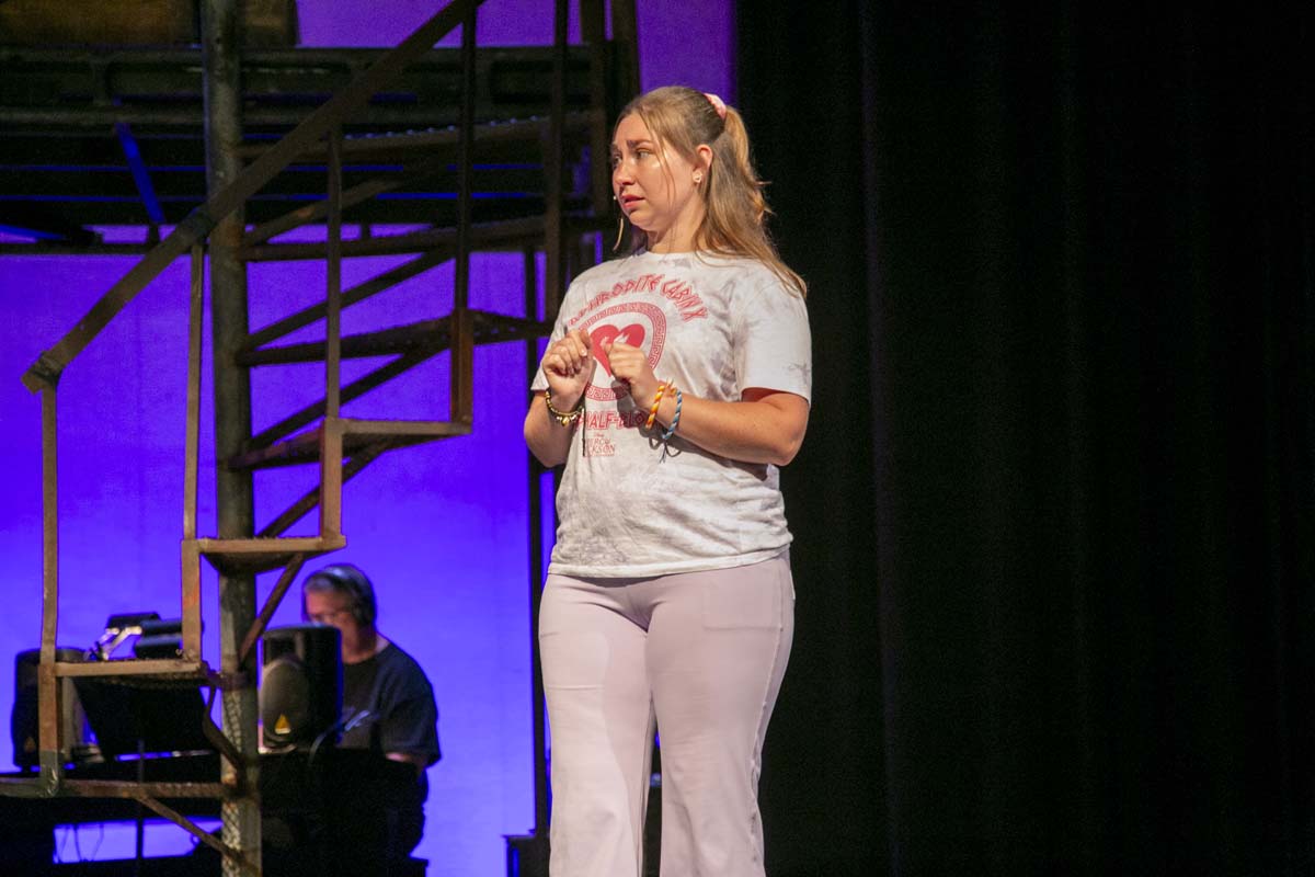 Students perform in The Lightning Thief at CHC.