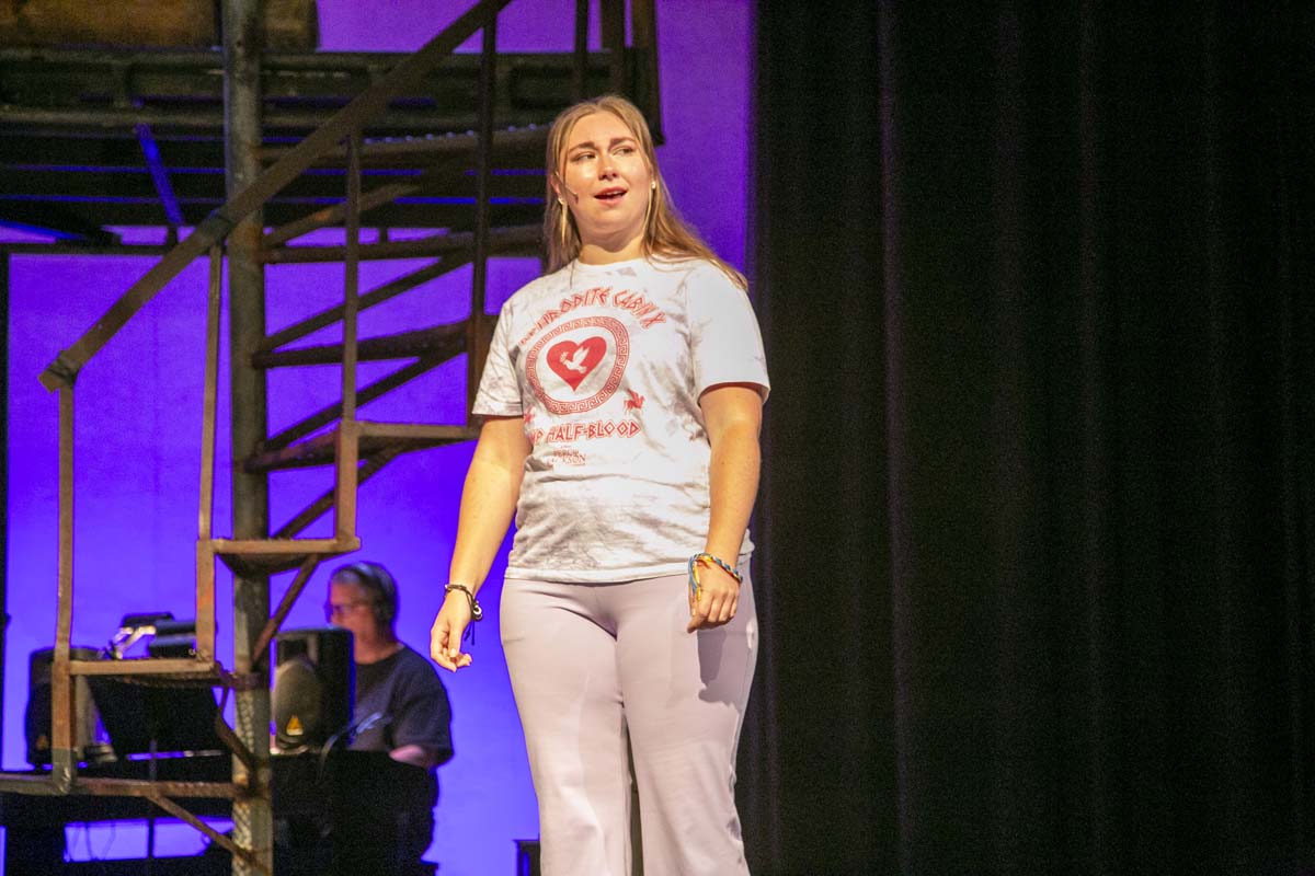 Students perform in The Lightning Thief at CHC.