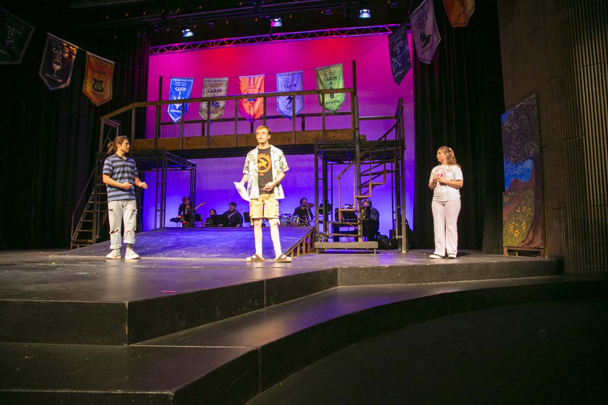 Students perform in The Lightning Thief at CHC.