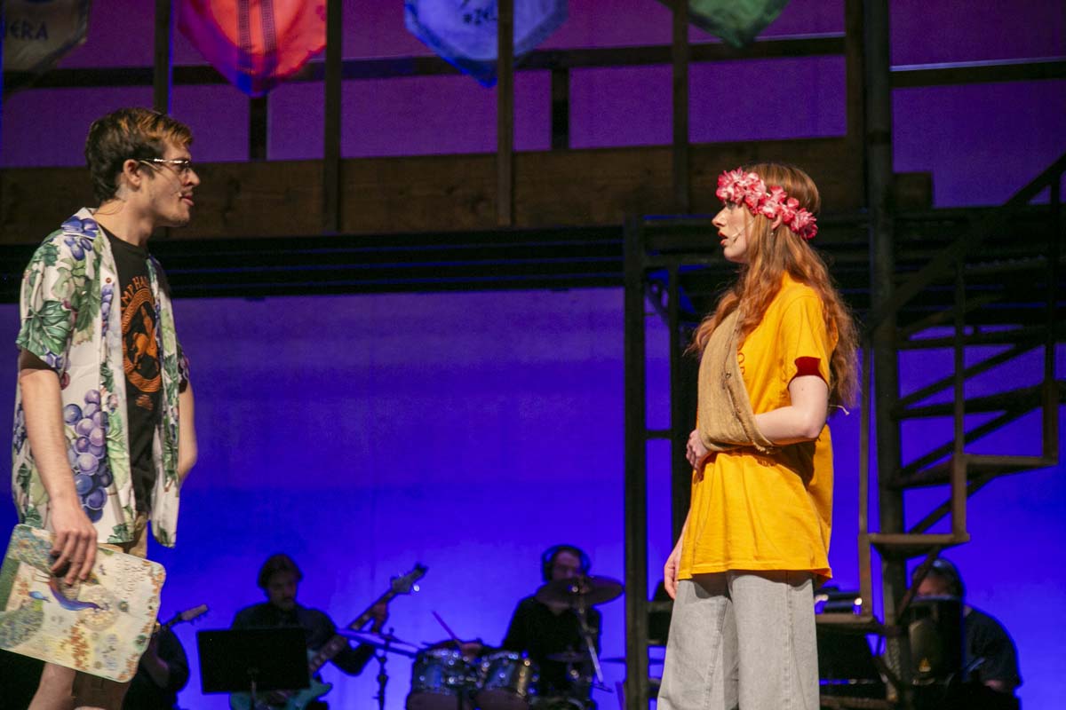 Students perform in The Lightning Thief at CHC.