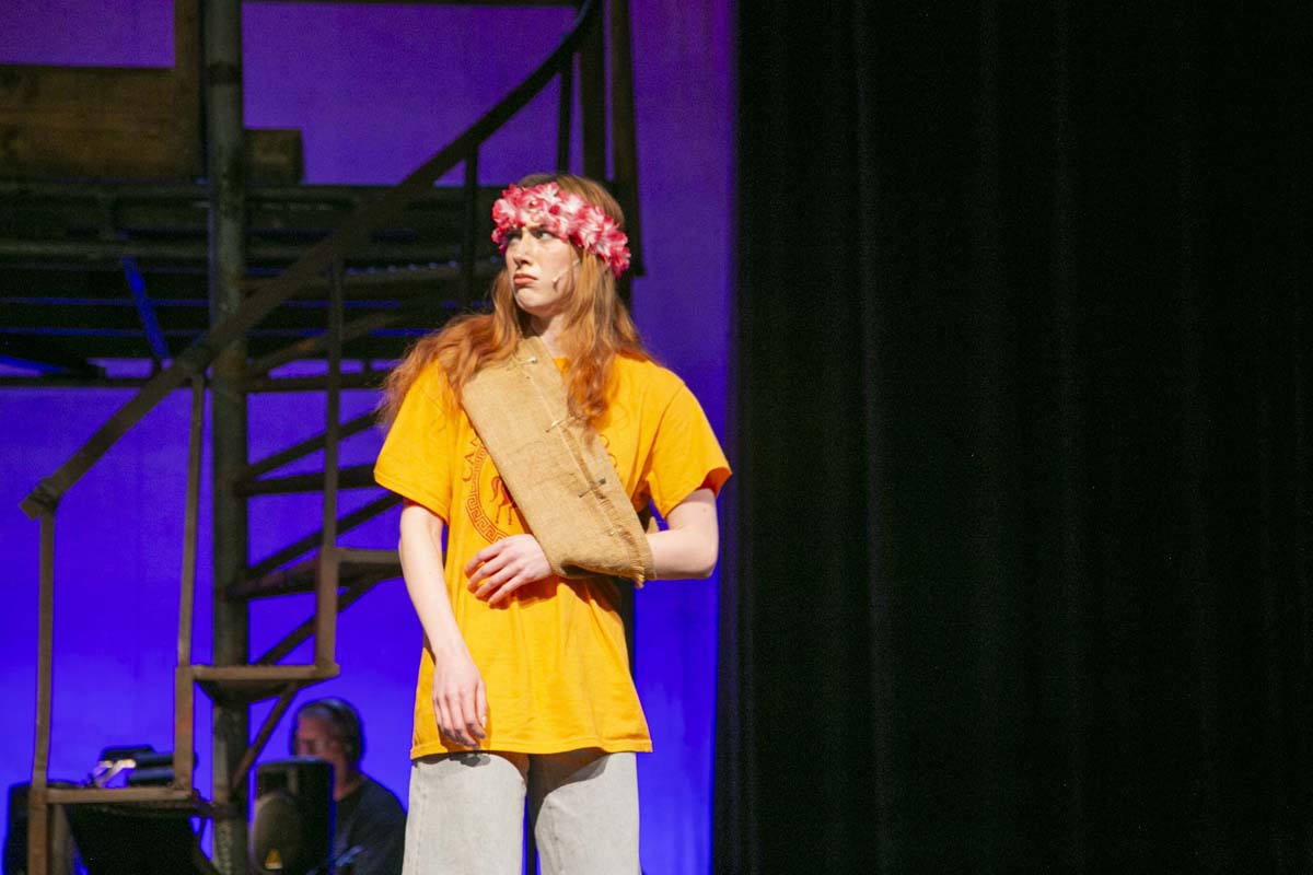 Students perform in The Lightning Thief at CHC.