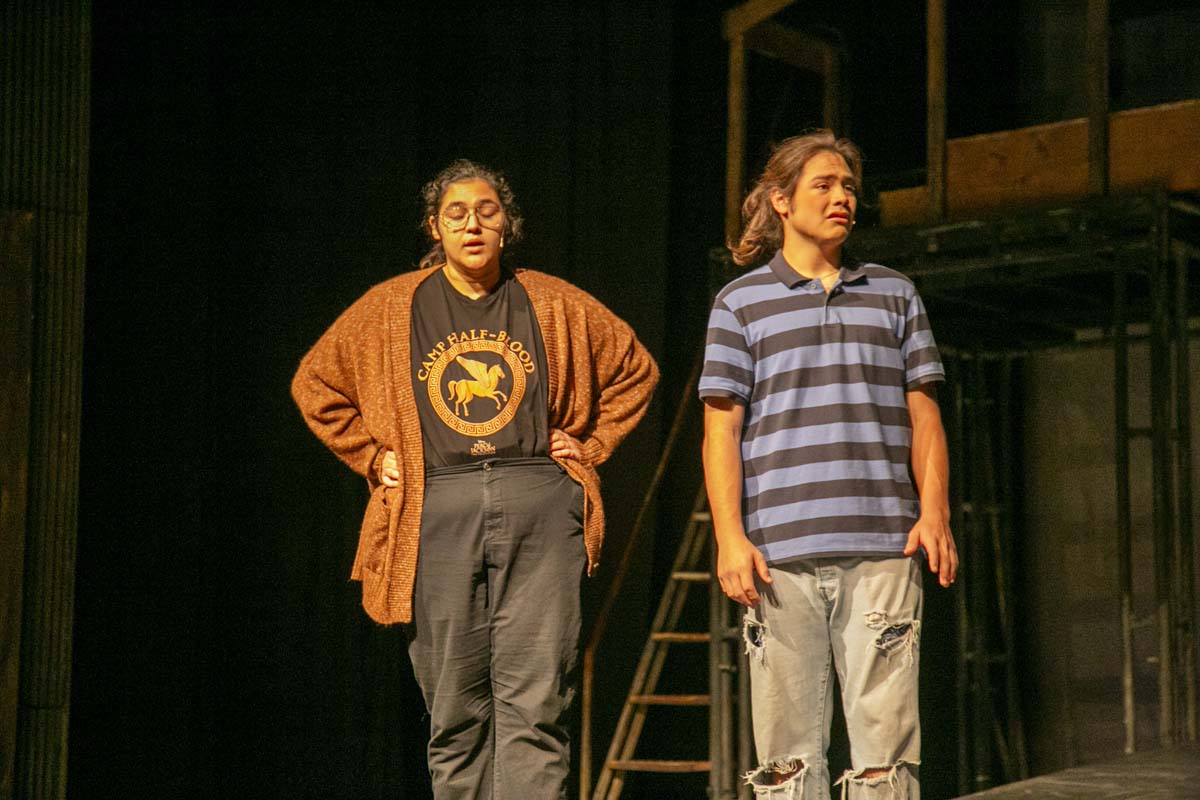 Students perform in The Lightning Thief at CHC.