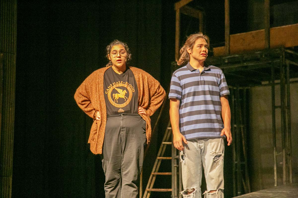 Students perform in The Lightning Thief at CHC.