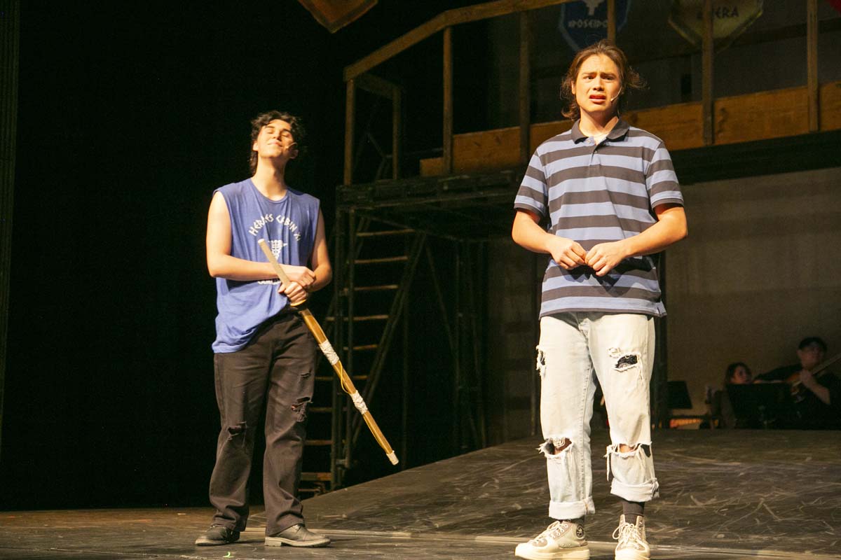 Students perform in The Lightning Thief at CHC.