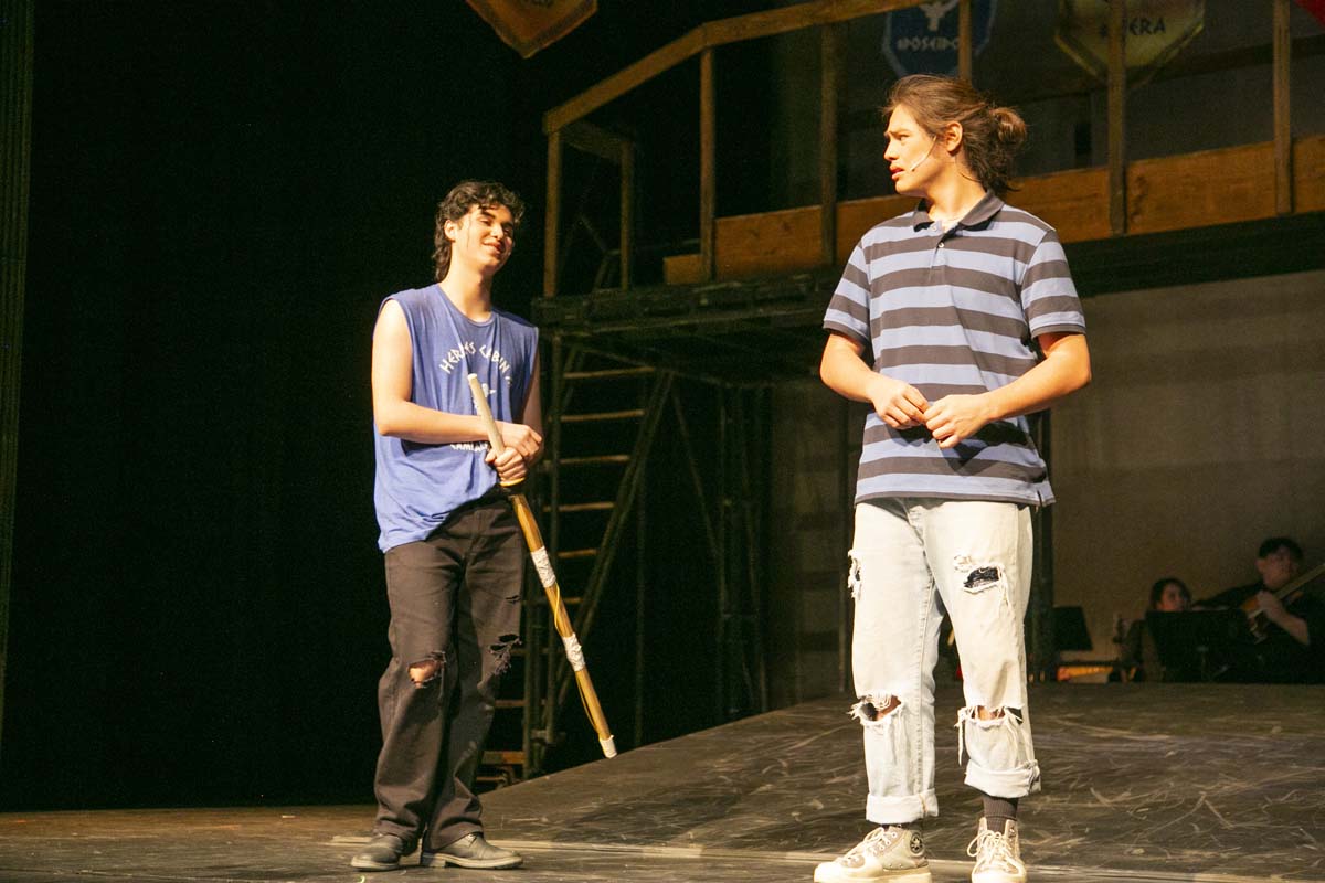 Students perform in The Lightning Thief at CHC.