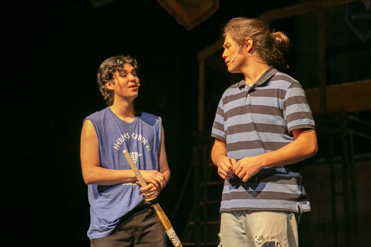 Students perform in The Lightning Thief at CHC.