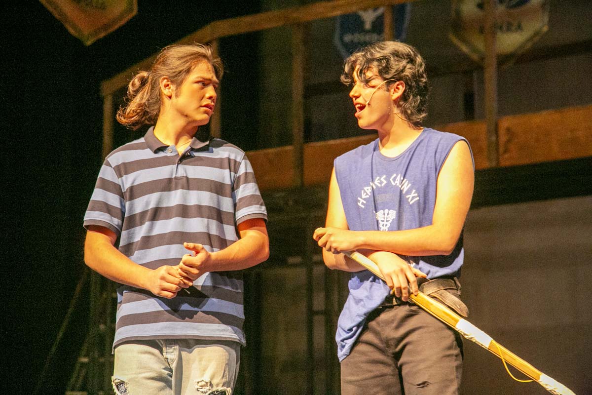 Students perform in The Lightning Thief at CHC.