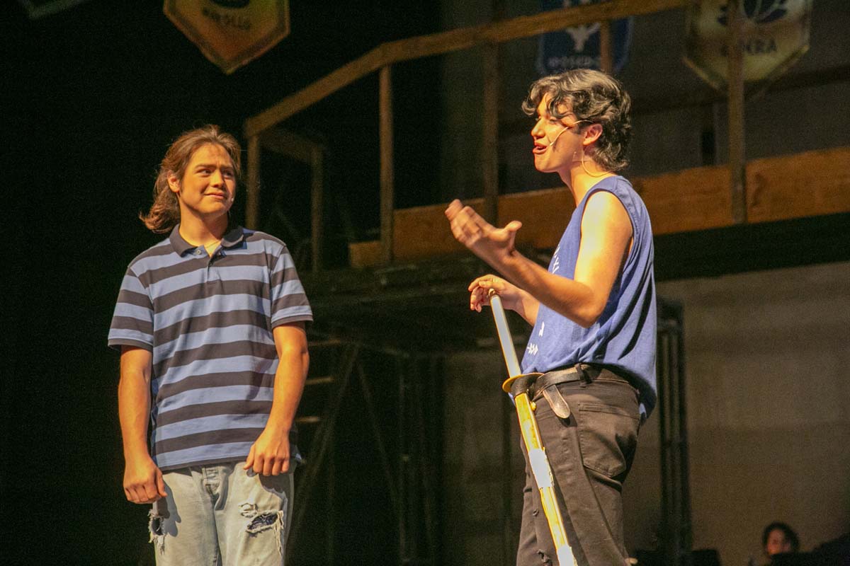 Students perform in The Lightning Thief at CHC.