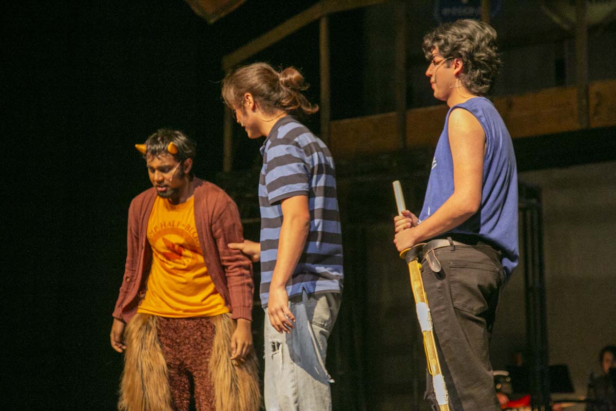 Students perform in The Lightning Thief at CHC.