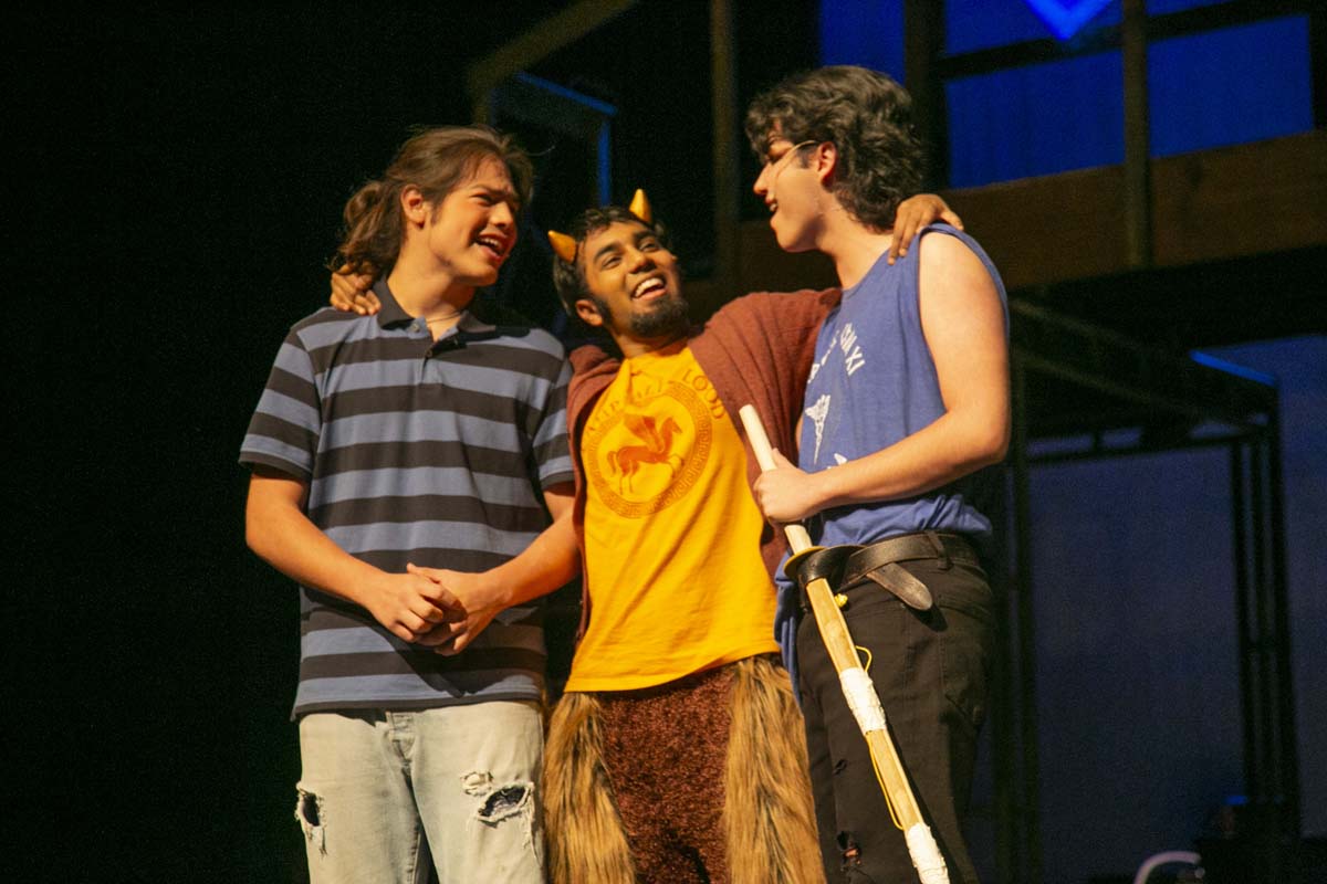 Students perform in The Lightning Thief at CHC.