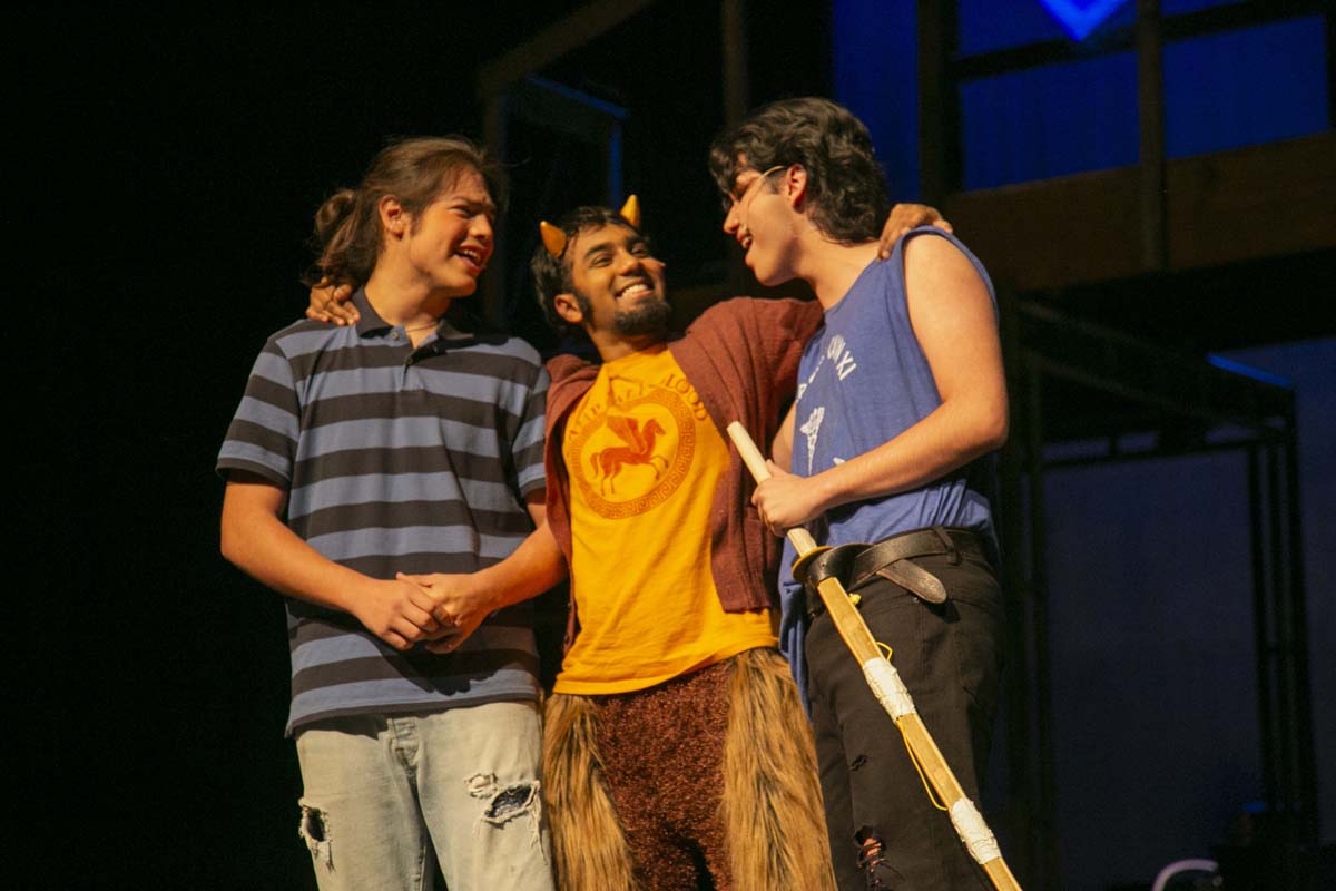 Students perform in The Lightning Thief at CHC.