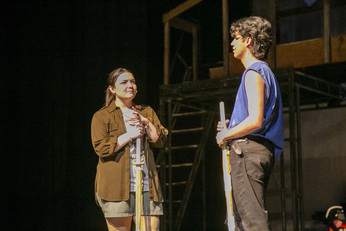 Students perform in The Lightning Thief at CHC.