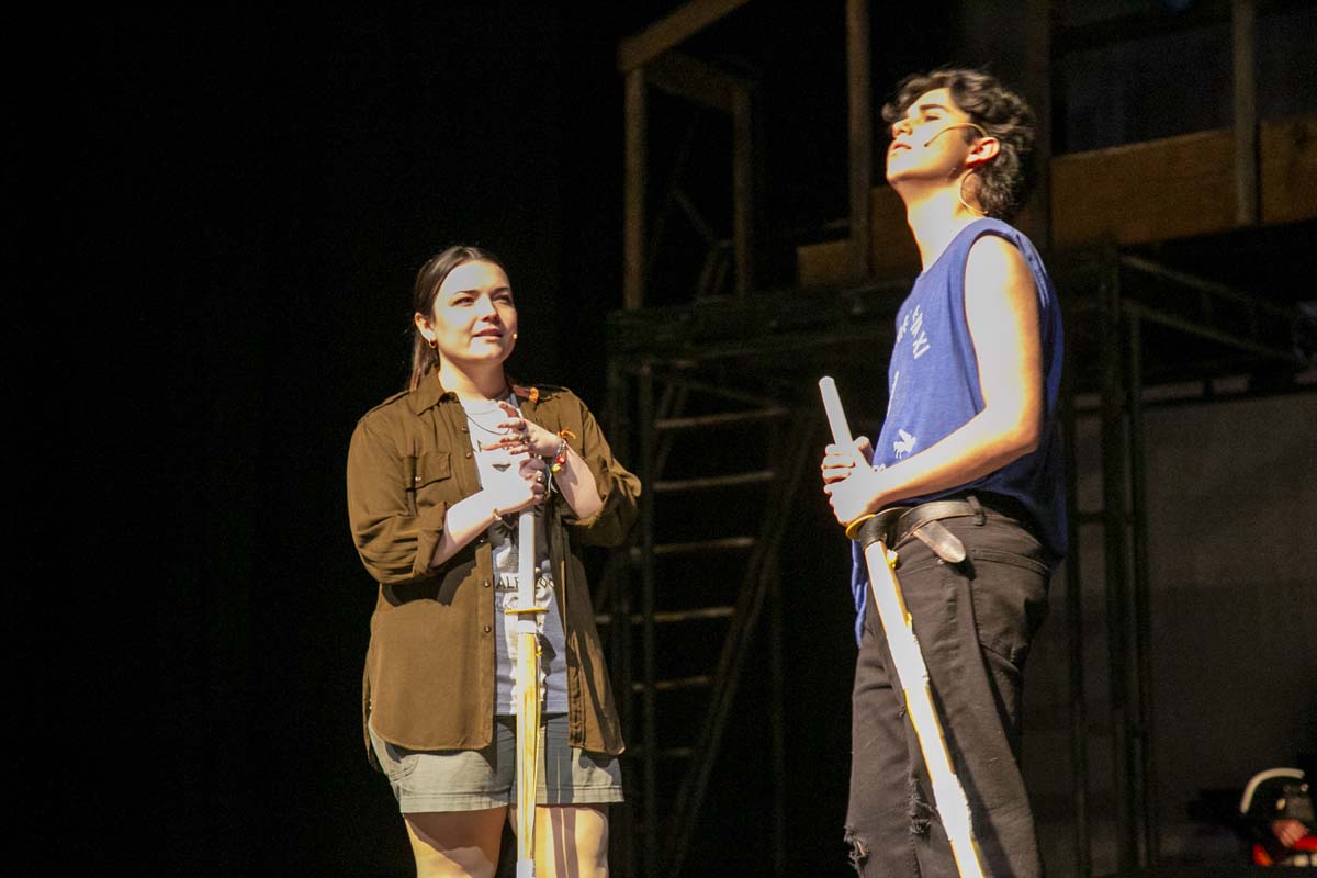 Students perform in The Lightning Thief at CHC.