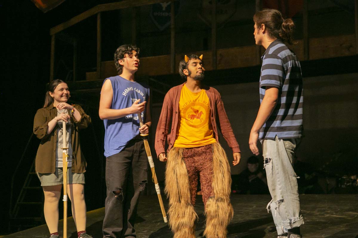 Students perform in The Lightning Thief at CHC.