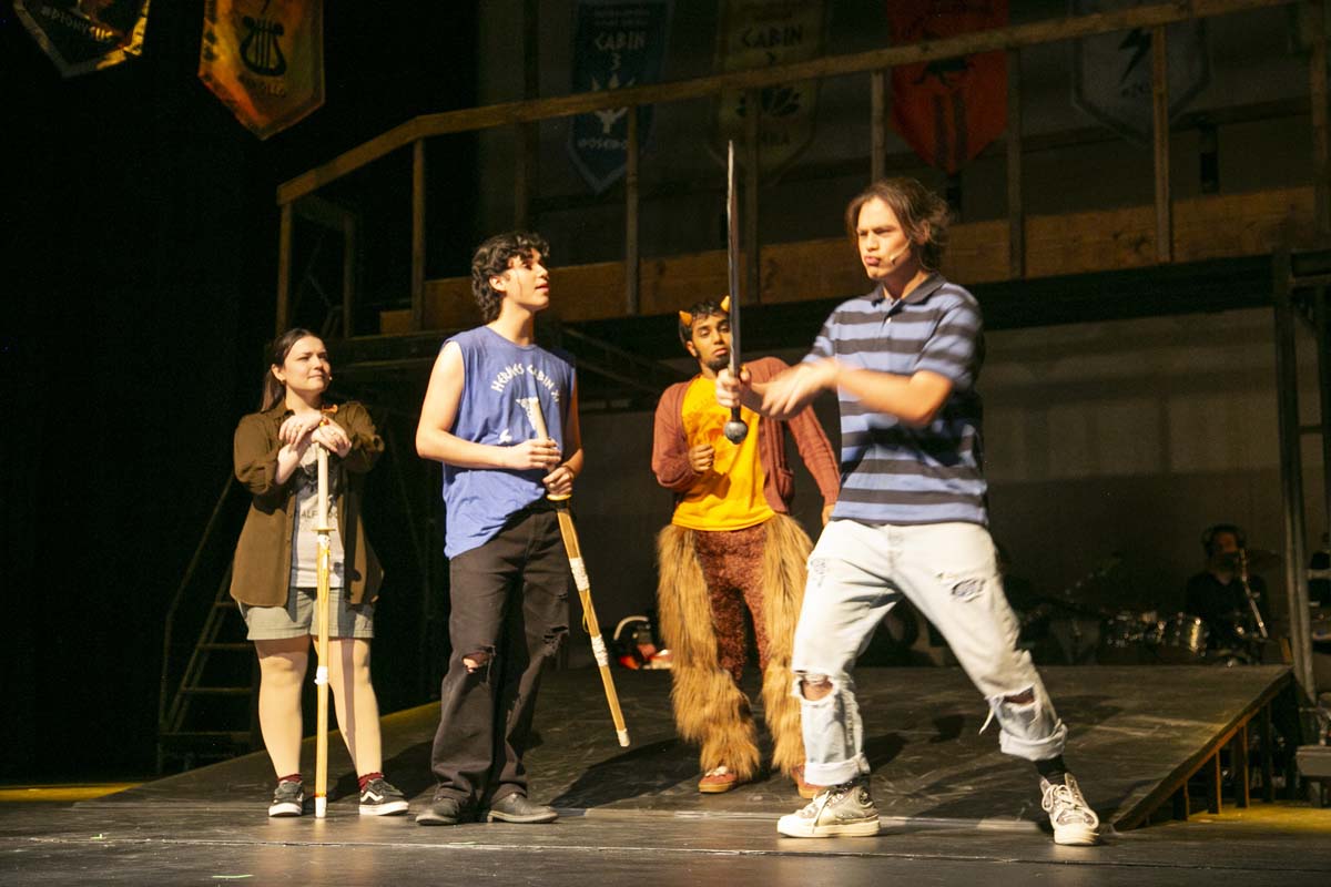 Students perform in The Lightning Thief at CHC.