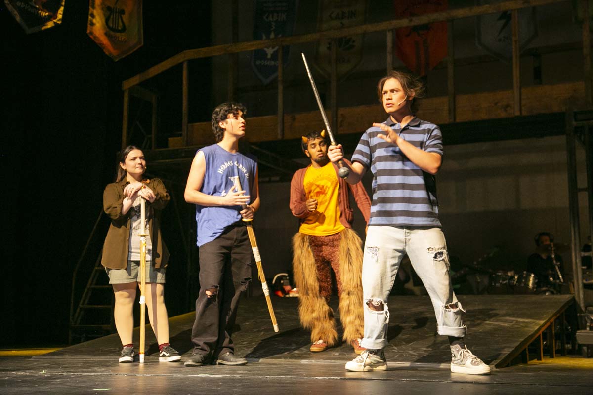 Students perform in The Lightning Thief at CHC.