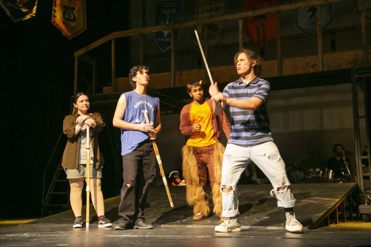 Students perform in The Lightning Thief at CHC.