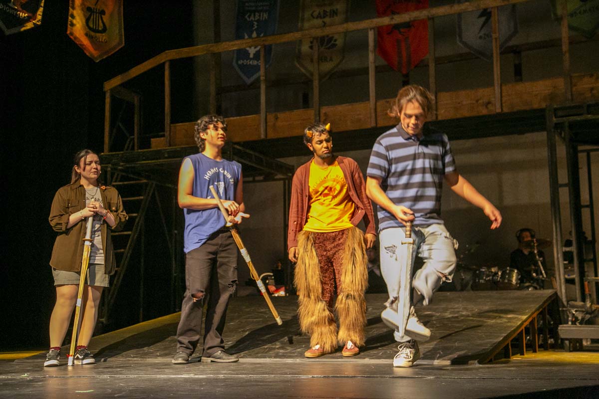 Students perform in The Lightning Thief at CHC.