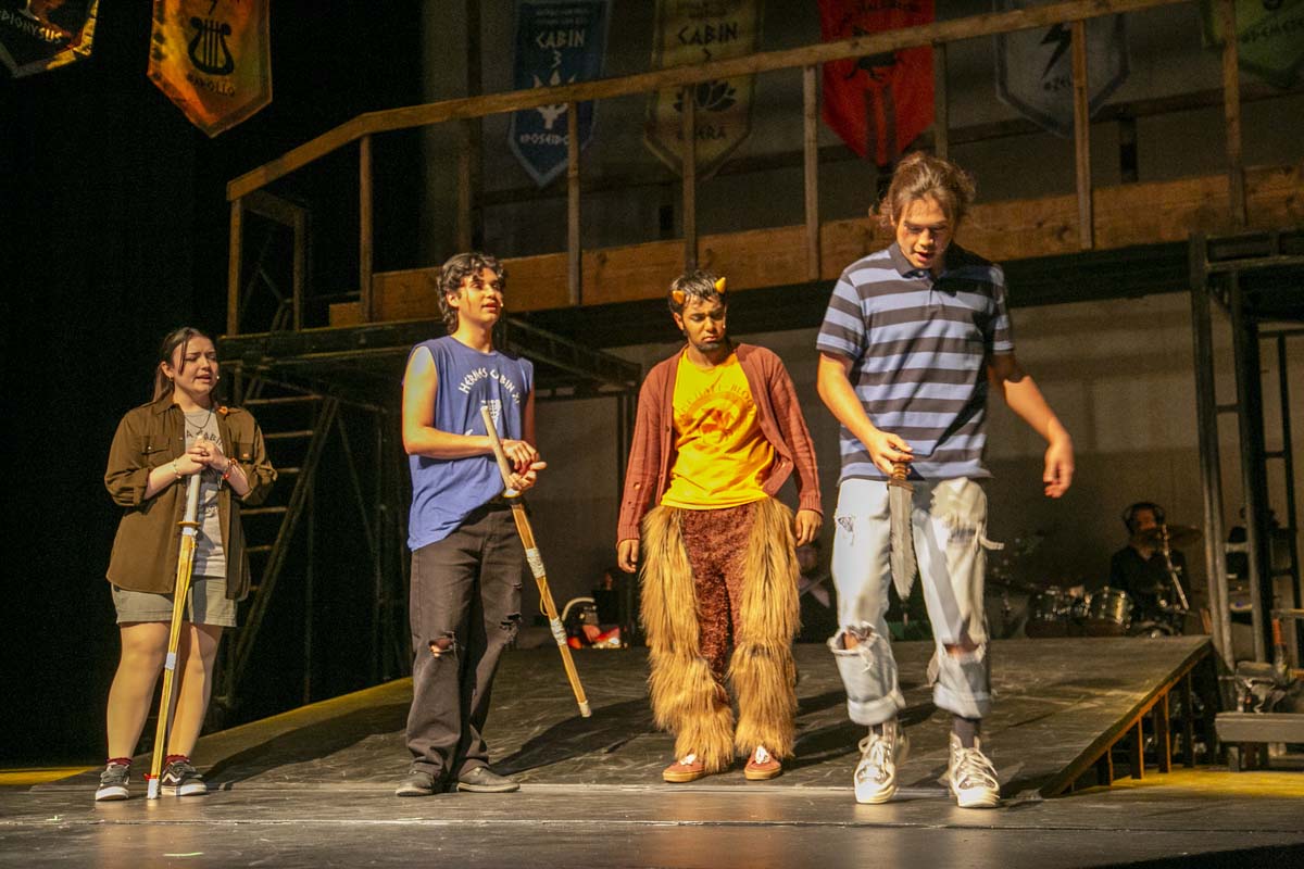 Students perform in The Lightning Thief at CHC.