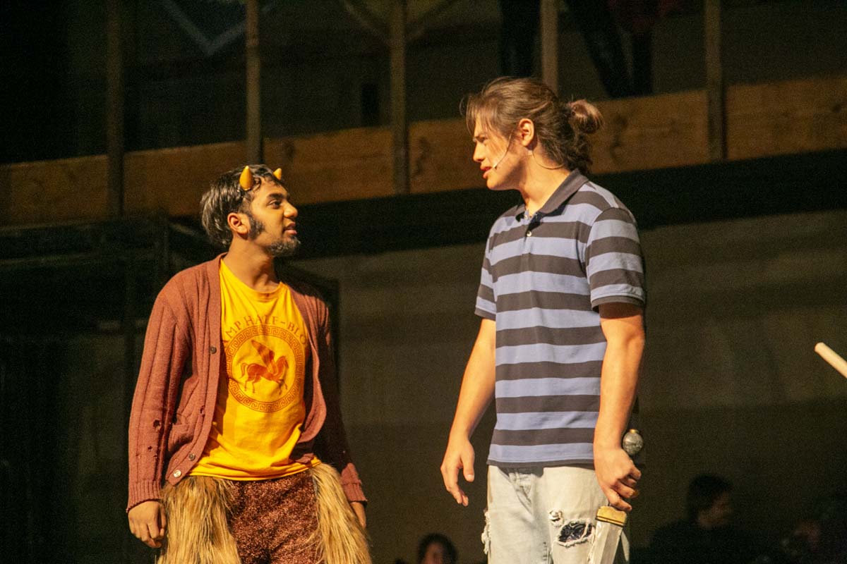 Students perform in The Lightning Thief at CHC.