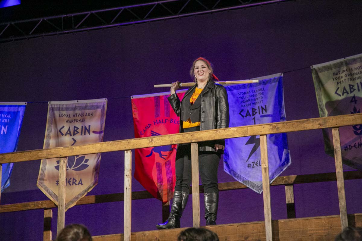 Students perform in The Lightning Thief at CHC.