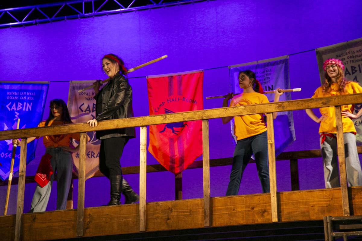 Students perform in The Lightning Thief at CHC.
