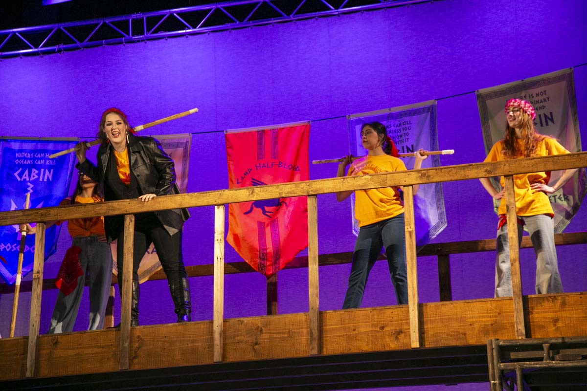 Students perform in The Lightning Thief at CHC.