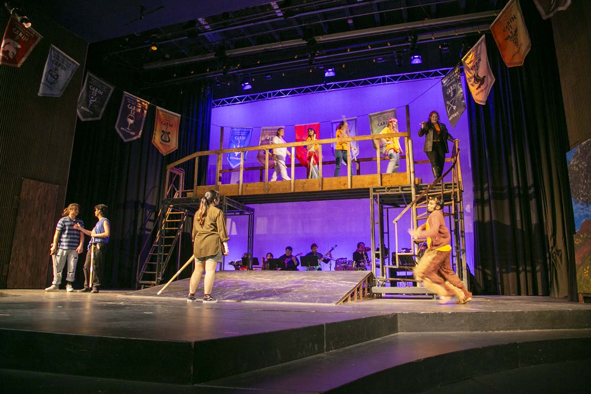 Students perform in The Lightning Thief at CHC.