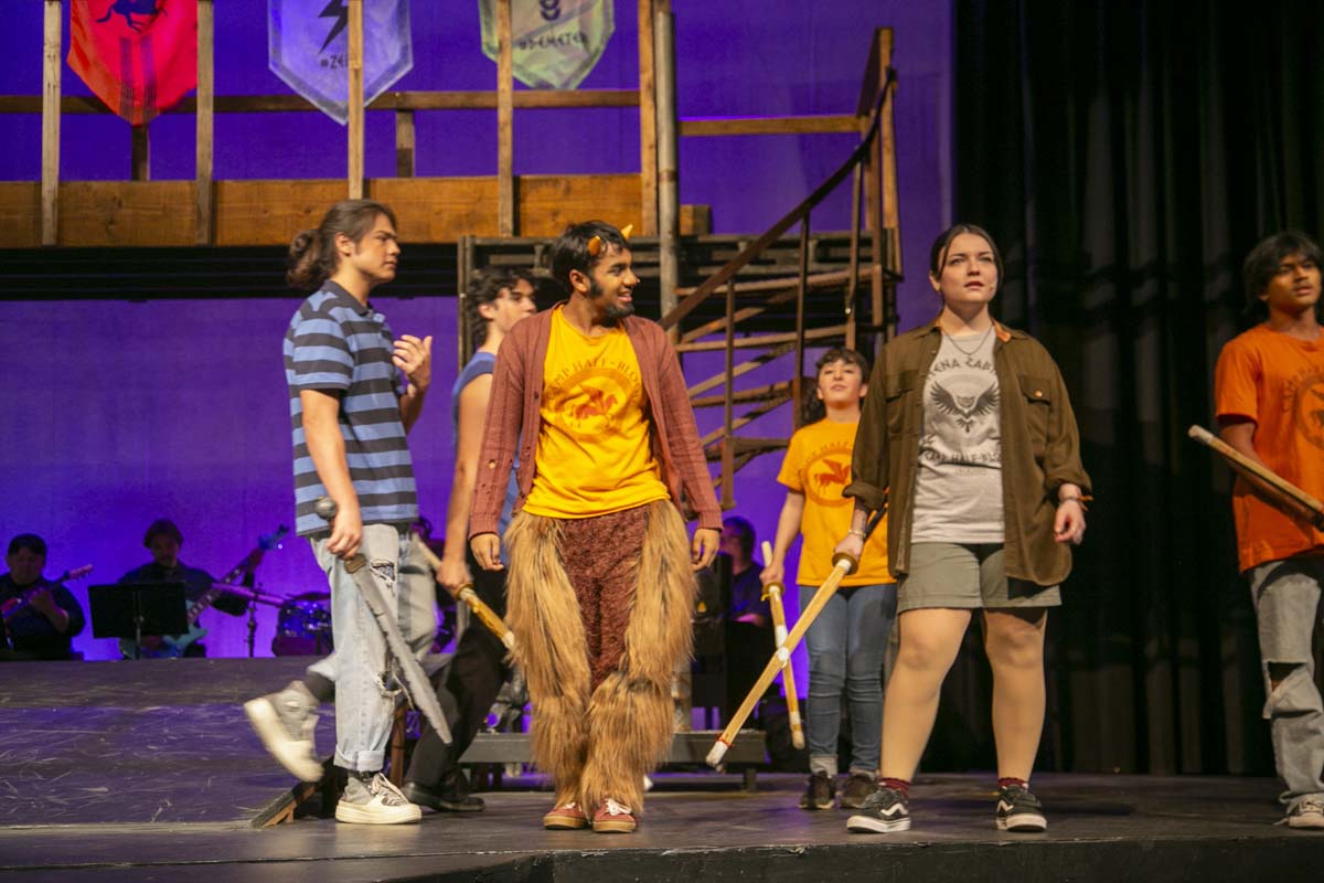 Students perform in The Lightning Thief at CHC.
