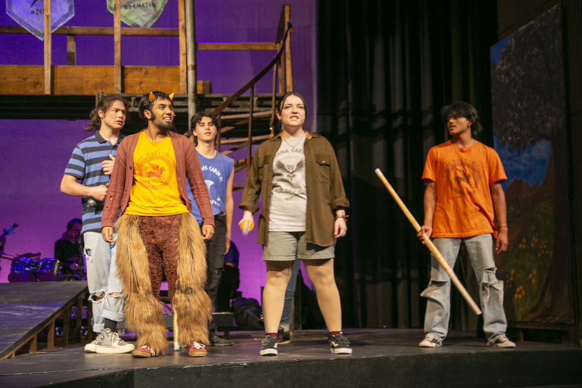 Students perform in The Lightning Thief at CHC.