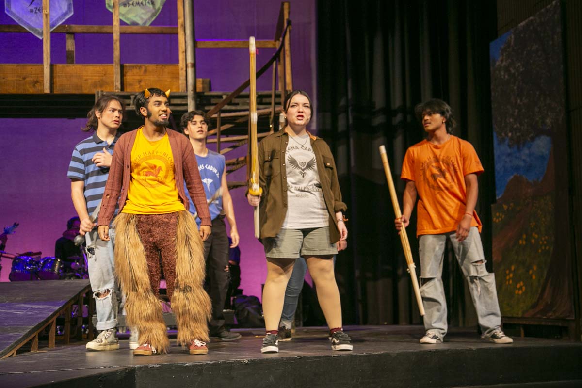 Students perform in The Lightning Thief at CHC.