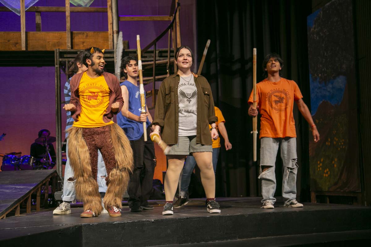 Students perform in The Lightning Thief at CHC.